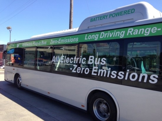 all electric bus - zero emissions