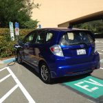 Honda fit electric car charging station
