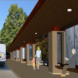 Drawings of new bus shelter design