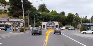 Traffic on Highway 1 near Tam Junction.