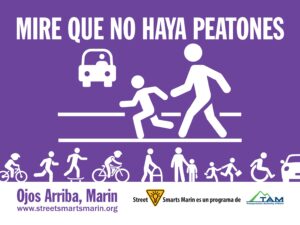 Lawn Sign SPANISH Watch out for Pedestrians NT